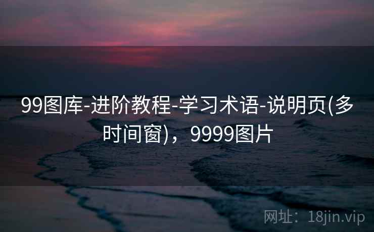 99图库-进阶教程-学习术语-说明页(多时间窗)，9999图片
